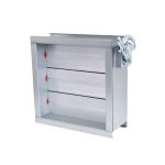 Fire-Rated Volume Control Damper for HVAC Systems