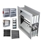 Fire-Rated Volume Control Damper for HVAC Systems