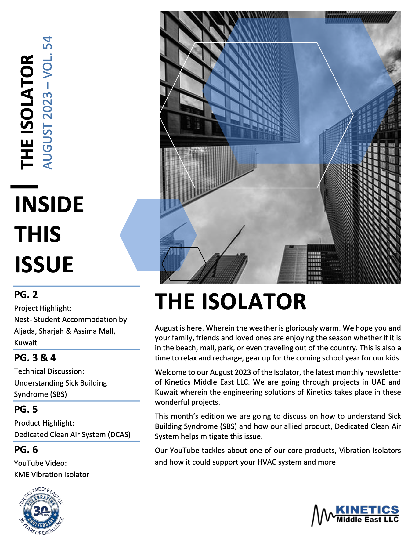 VOL 54 - THE ISOLATOR - AUGUST 2023